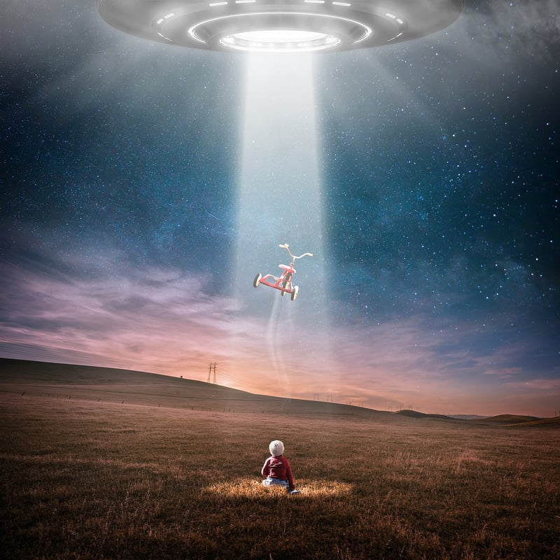 UFO sighting in the sky